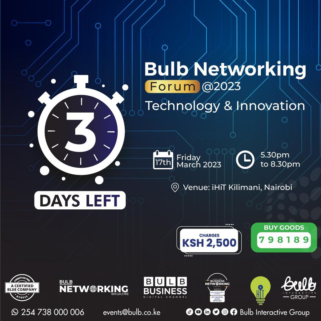bulbinteractive's tweet photo. The Friday Plan.
A red carpet entrance Business Networking Event this Friday 17th.
D-Code. Business Smart.
Meet, Network, discuss Industry Insights and promote your business to Corporate leaders, CEOs, MDs, Tech leaders, Entrepreneurs and Start ups in various sectors.
#BulbTech https://t.co/51PUEJfdid