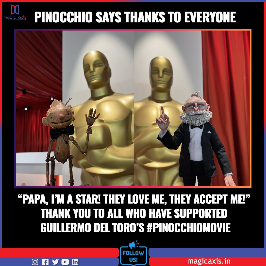 “Papa, I’m a star! They love me, they accept me!” Thank you to all who have supported @RealGDT

#PinocchioMovie  #Oscars2023 #OscarNominations2023 #Oscars95 #Oscars95live ❤️ #Oscars #pinocchiomovie