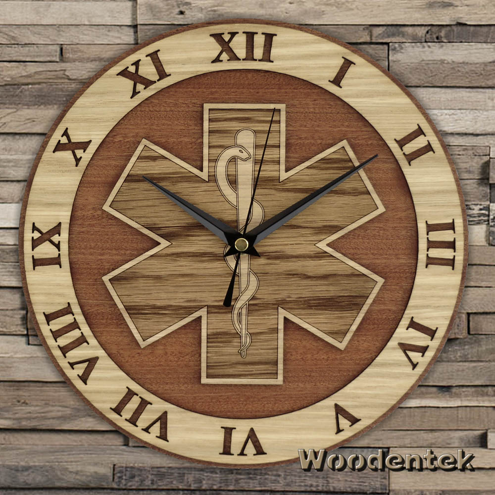woodentek's tweet photo. Handmade #RodOfAsclepius  wooden clock #MedicalClock #StarOfLife  #Medical #Decor - WorldwideShipping  https://t.co/vn9eYw92IB https://t.co/QUAhlxwKU0