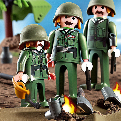 PurzBeats's tweet image. ww1 trench warfare, playmobil set

#dreamstudio #sdxl