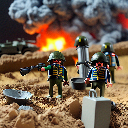 PurzBeats's tweet image. ww1 trench warfare, playmobil set

#dreamstudio #sdxl