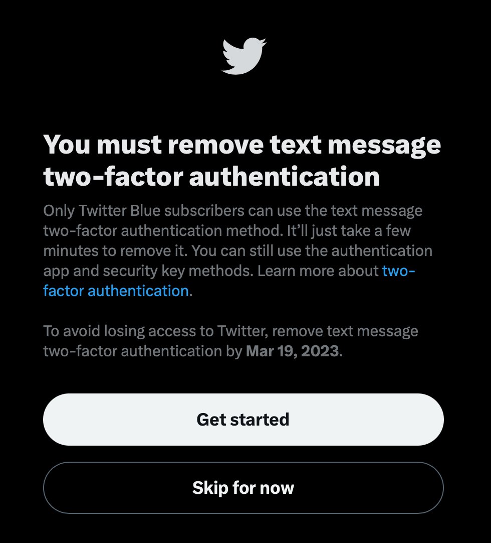 This is the most basic level of security and you're requiring me to pay for it? <a href="/elonmusk/">Elon Musk</a> you embecilic garbage ass pinecone, your stupidity is astounding. @Twitter have fun tanking. Can't wait to see it. #TwoFactorAuthentication