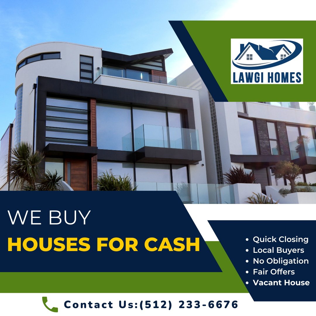 LawgiHomes's tweet photo. Looking to sell your home quickly? Look no further than Lawgi Homes! We buy homes for cash and offer a hassle-free process. Say goodbye to the stress of selling your home and hello to a fast, easy transaction. Contact us today! #LawgiHomes #CashForHomes #StressFreeSelling https://t.co/3yrP1czbk2