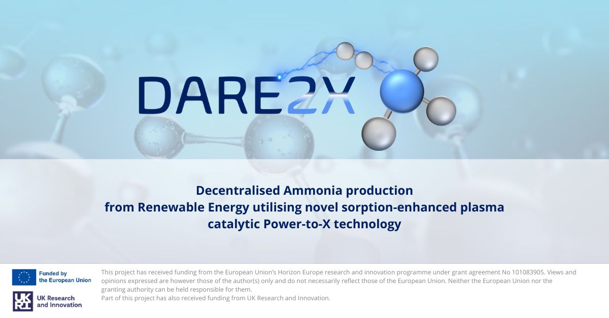 👀Did you know about the <a href="/Dare2x/">TJ Turner</a> project ❓

⚛This #HorizonEurope initiative is seeking to develop a new approach for decarbonizing ammonia production, enabling future applications such as energy storage as a green fuel.

Know more about it here: 
dare2x.eu