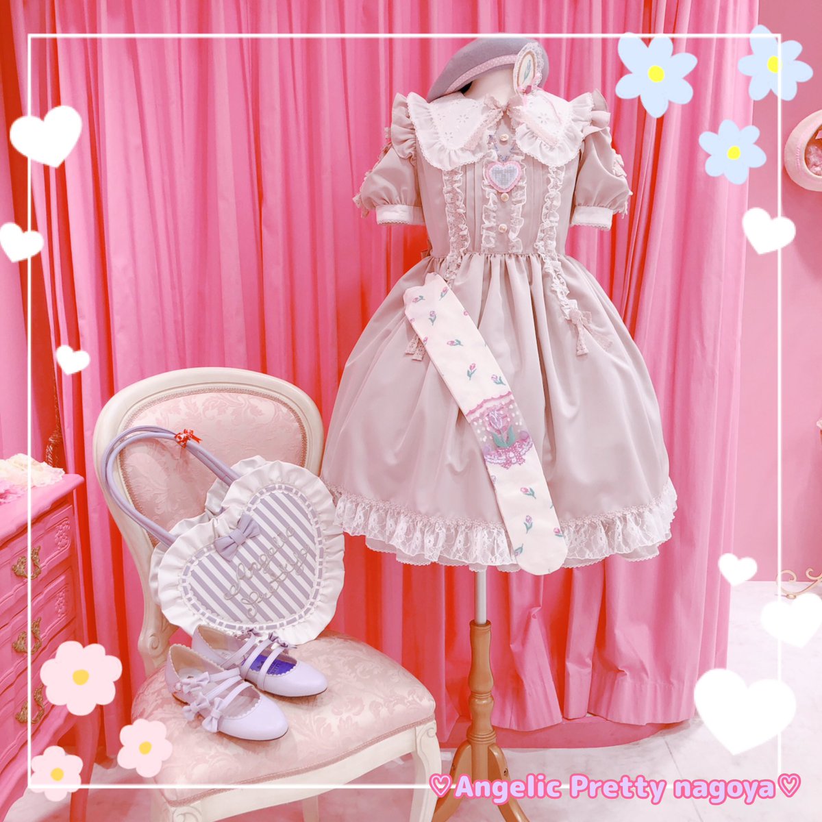 🌷コーディネート紹介🌷 Bloomingカラーワンピースに華やかな