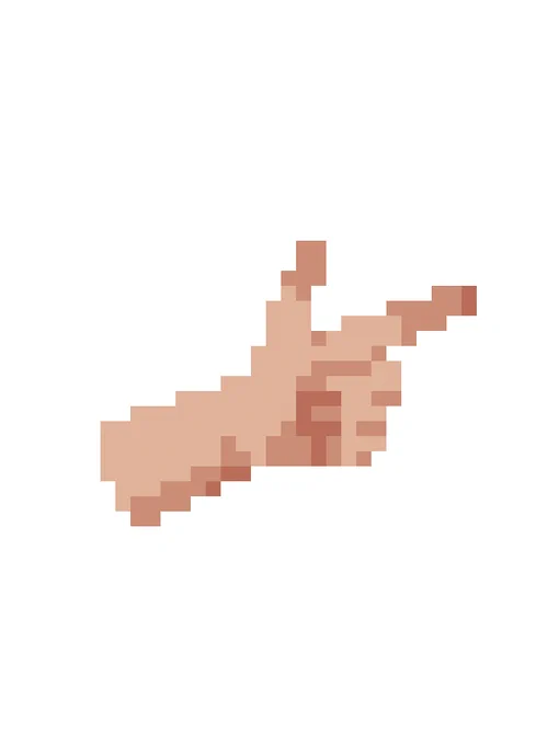 Lost hand from yesterday#pixelart 66/100 