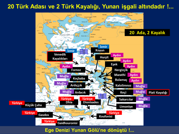 umityalim's tweet photo. VATAN TOPRAKLARI İŞGAL ALTINDA !
2004-2016 yılları arasında 16 Ada ve 1 Kayalık, 2016-2020 yılları arasında 4 Ada ve 1 Kayalık olmak üzere toplam 20 Türk Adası ve 2 Türk Kayalığı Yunan işgali altındadır. Vatan topraklarına sahip çıkmak milli bir görevdir. https://t.co/YvKPDzXNBa