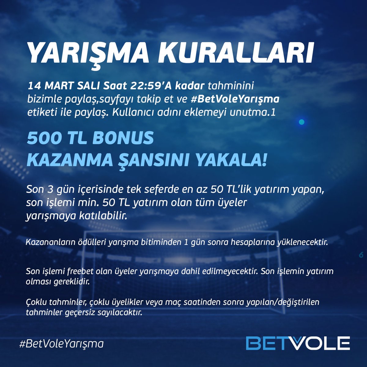 betvolebtv's tweet photo. ⚽️MANCHESTER CITY - LEIPZIG maçında toplam kaç GOL olur tahmin et,
☑️Sayfayı takip et,
☑Gönderiyi #BetVoleYarışma etiketiyle RTle
🖊Kullanıcı adını yaz,
‼Son 3 gün içinde son işlemi min. 50TL yatırım olanlar katılabilir.
✨Anlık bonus ve duyurular için; https://t.co/1KcS52BvuH https://t.co/jz7XLODmPG