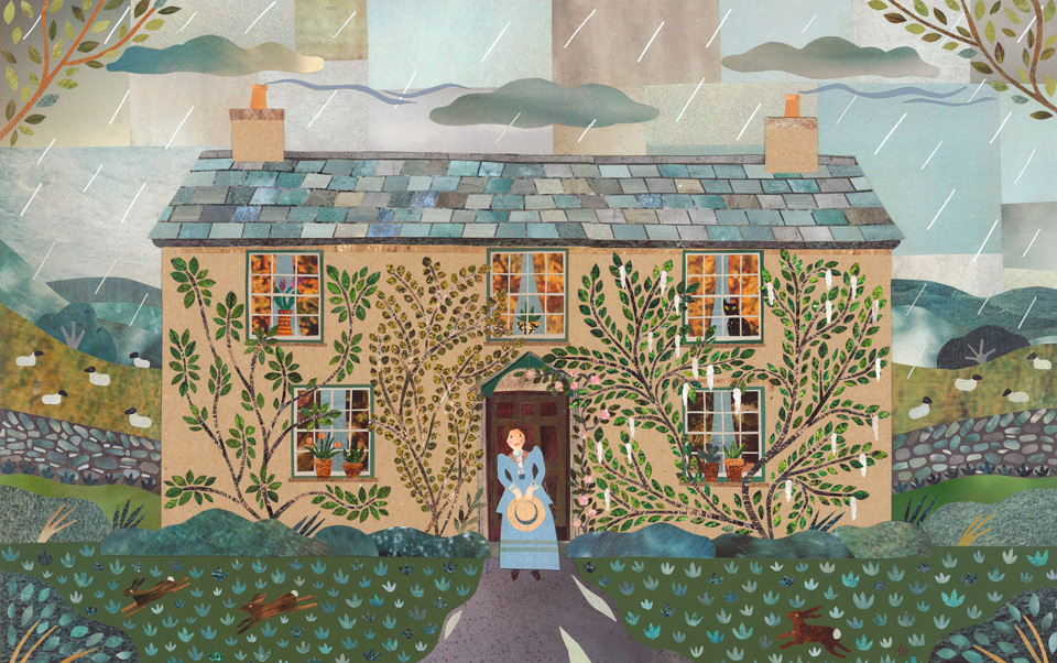 Been a while but it's back in stock today! Prints of Beatrix Potter's Lake District home, 'Passing Showers, Hill Top 1905' amandawhitedesign.etsy.com #elevenseshour #shopindie #BeatrixPotter #writershouses #LakeDistrict #artprints #greetingcards #NationalTrust #etsyshop #etsy