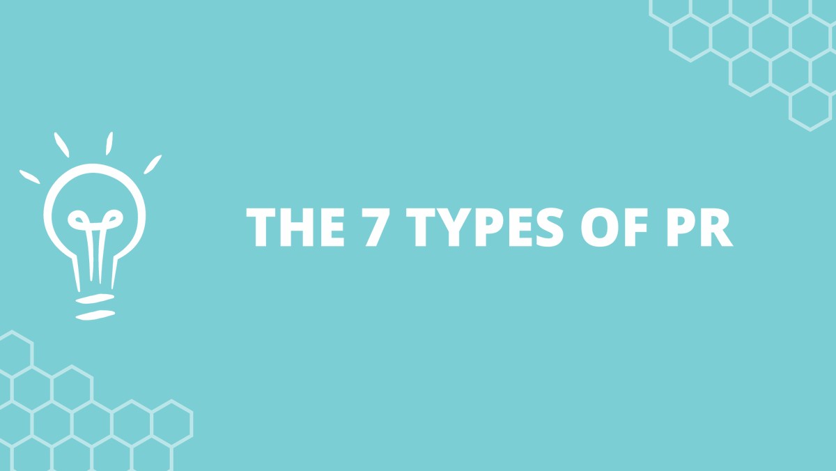 Peppertweets's tweet photo. There are many elements to PR - so let us take you through the seven types of PR and explain what they mean. Read our post here - https://t.co/K9f1ggxG2p 
#pr #seventypesofpr #publicrelations https://t.co/RTufbh8tqX