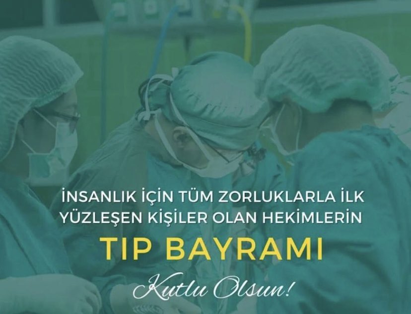 #14MartTıpBayramı  
Bu sene hüzün ve acı dolu. Depremde hayatlarını ve yakınlarını kaybeden meslektaşlarımı saygı ve rahmetle anıyorum.
