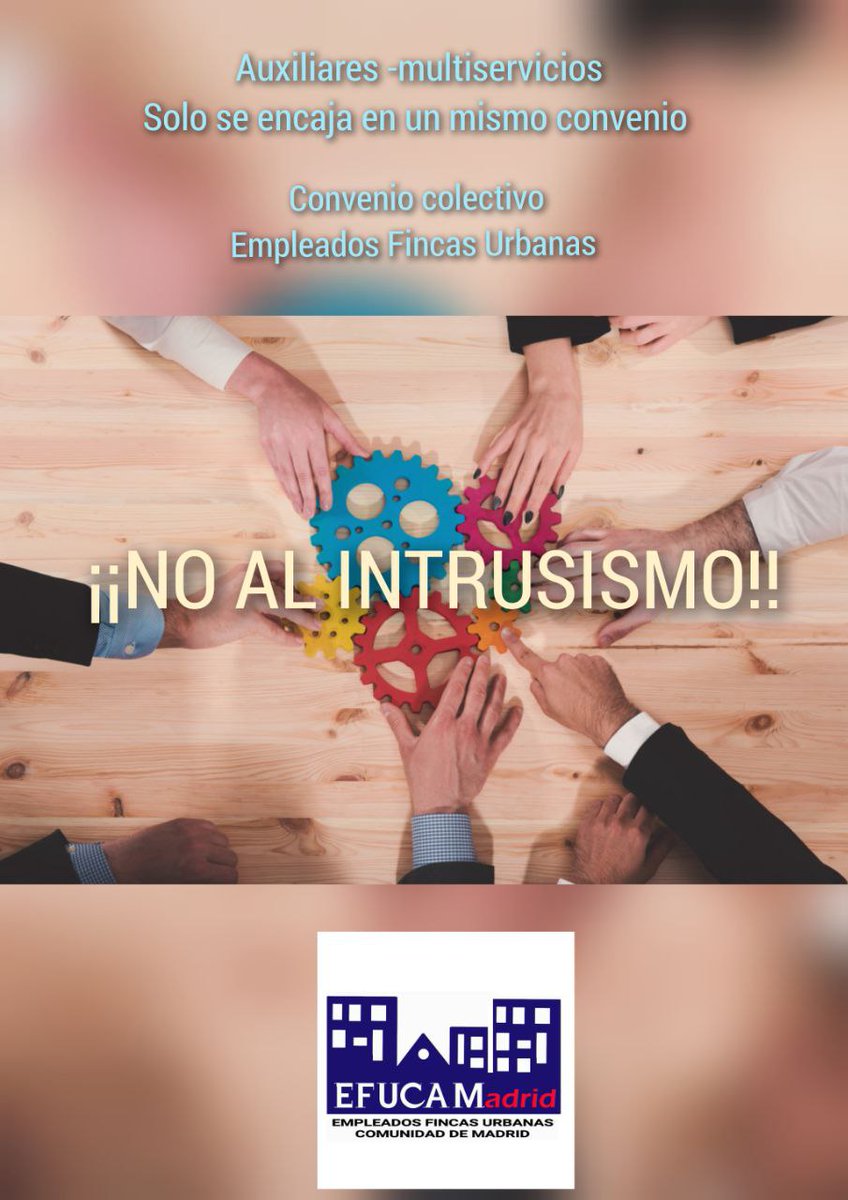 bendiitoseais's tweet photo. #ActualizacionJusta #UrbanasFincas Convenio de empleados de fincas urbanas existe hace más de 40 años, ese debe ser el único aplicable por parte de comunidades y empresas @_CEIM_ NO al intrusismo laboral. NO a la precariedad, es la forma de negociar @CCOOHabitat_MAD 
@UGTMadrid https://t.co/higtKX11uE