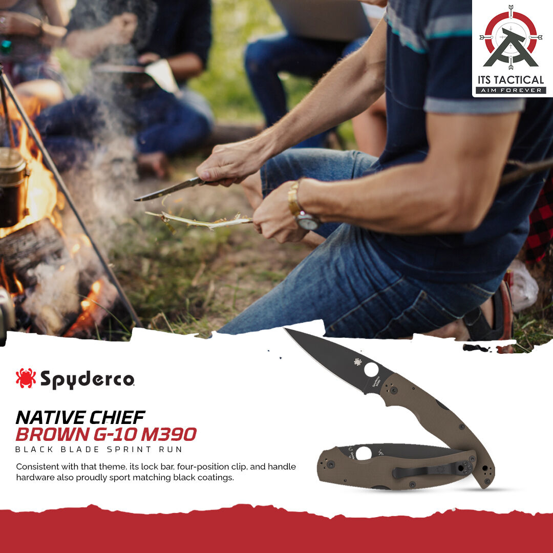 The versatile design of the Spyderco Native Chief makes it perfect for everyday carry, tactical missions, and more

#SpydercoNativeChief #PrecisionCutting #KnifeEnthusiast #EverydayCarry #TacticalKnife #PremiumMaterials #ExpertCraftsmanship #ErgonomicDesign #CutAboveTheRest