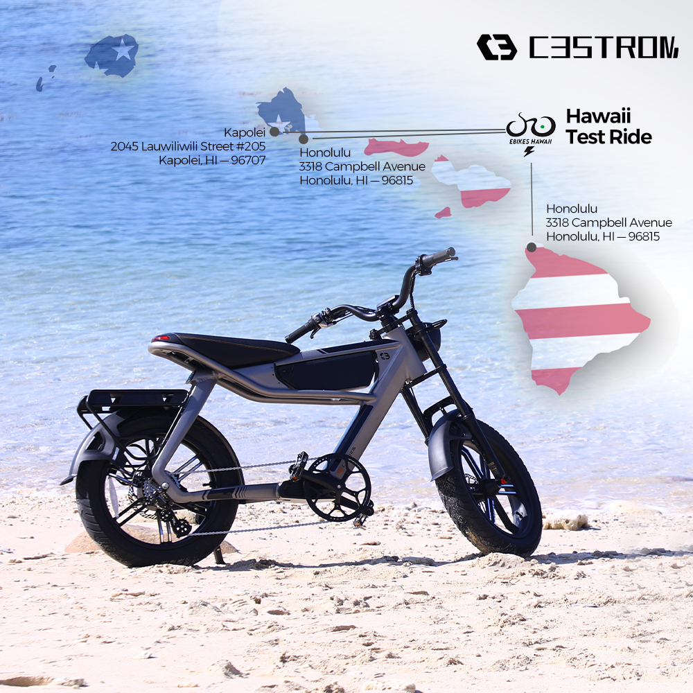 C3Strom's tweet photo. Great news!

The #astro e-bike is now available for customers in Hawaii!

Whether you are in the market for a #c3strom ebike or need maintenance for your Astro Pro, the Ebikes Hawaii has you covered.

Click this link for more details👉: https://t.co/hcoxTJSnKj https://t.co/7nStmhKfLv