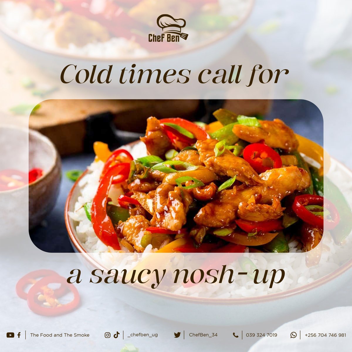 ChefBen_34's tweet photo. Cold times call for a saucy nosh-up. What about a hot and spicy Chicken Stir Fry meal today?
#chefben #chefbenug #tvshow #cookingshow #cutlery #culinary #chicknstirfry #fun #love #learn https://t.co/kSOdHirFv8