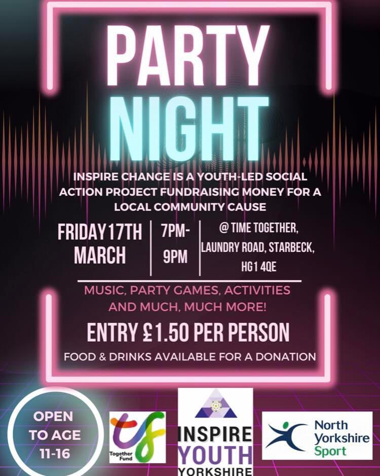 We have extra events coming us this week thanks to our Inspire Change group and our Easter activities (visit our website for more information and to book)😁

We look forward to meeting lots of new faces this Friday at Time Together🎉💜

#inspireyouth #youthwork  <a href="/NorthYorksSport/">North Yorkshire Sport</a>