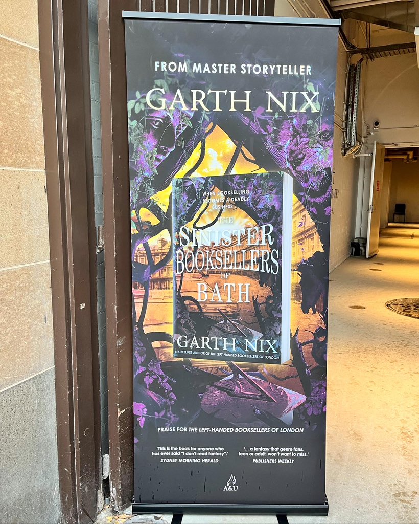 These two legends. Pretty special to attend the Sydney book launch tonight of ‘The Sinister Booksellers of Bath’ published by <a href="/AllenAndUnwin/">Allen & Unwin</a>. So proud of you, <a href="/garthnix/">Garth Nix</a> ♥️♥️ #sinisterbooksellers <a href="/statelibrarynsw/">State Library of NSW</a>