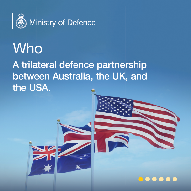 DefenceHQ's tweet photo. 🇬🇧🤝🇺🇸🤝🇦🇺

A new fleet of submarines will be in operation by the late 2030s, built in the UK and Australia, and supporting thousands of jobs.
 
@RishiSunak announced the move in the United States as part of the AUKUS partnership.

Read more here 👇