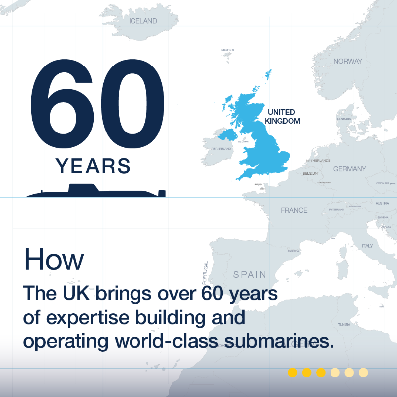 DefenceHQ's tweet photo. 🇬🇧🤝🇺🇸🤝🇦🇺

A new fleet of submarines will be in operation by the late 2030s, built in the UK and Australia, and supporting thousands of jobs.
 
@RishiSunak announced the move in the United States as part of the AUKUS partnership.

Read more here 👇