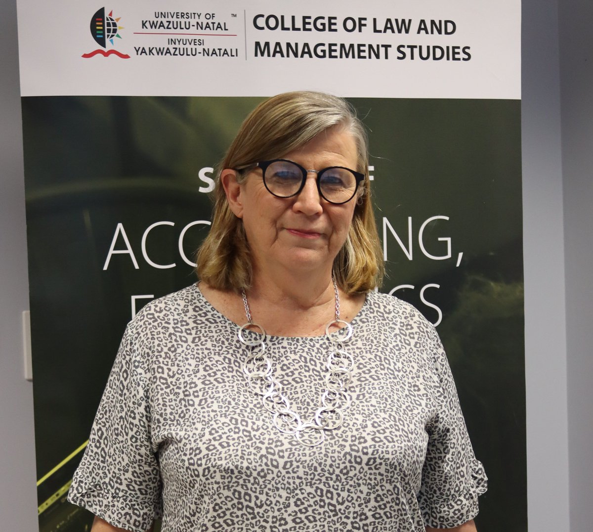 Dr Patricia Shewell, senior lecturer in @UKZN School of Accounting, Economics and Finance, is the recipient of a Chartered Institute of Management Accountants (CIMA) Teaching Excellence Award 2022.
#InspiringGreatness #MyUKZN Read more: bit.ly/3LnoYrA