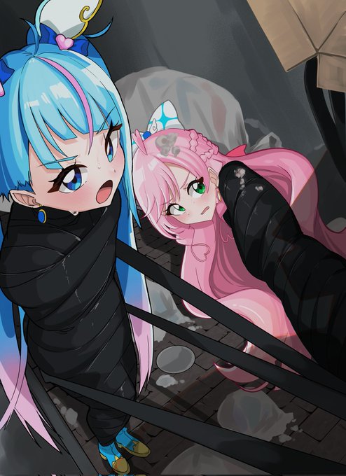 うら山🔞(@SSUR_DID)さんの小説:【二次創作】ごみ捨て場 
の前半挿し絵を描かせていただきました~!!

ごみを投げつけられ、挙げ句の果てに拘束されるヒーローたちは無様です....!!

https://t.co/xJsDQS8NXJ 