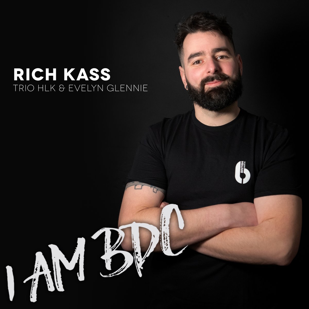 britishdrumco's tweet photo. Welcome Rich Kass to our family of artists 🥁 
 
Rich is a Scottish drummer known for his jazz, fusion and electronica style playing.   He’s recently been touring with his band Trio HLK + Dame Evelyn Glennie.   
 
Check back later for Rich’s kit reveal! 

#britishdrumco #iambdc https://t.co/g7xGRAEYvQ
