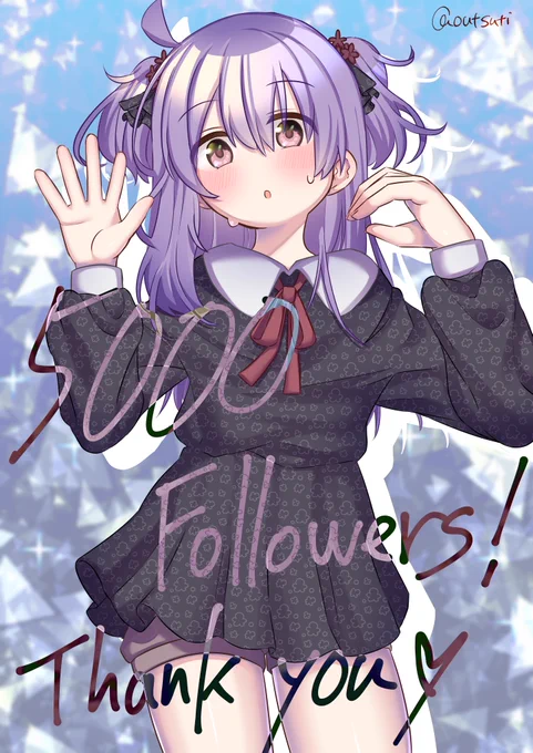 #おうつちの絵 #大槌良 Twitter、5000フォロワー超えありがとうございます!!これからもぼちぼちがんばります‥‥! 