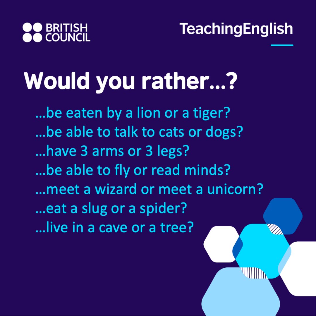 TeachingEnglish's tweet photo. #YoungLearner speaking activities crowd sourced from TeachingEnglish followers 😀
Karen 😀 https://t.co/tB68C9WxVe