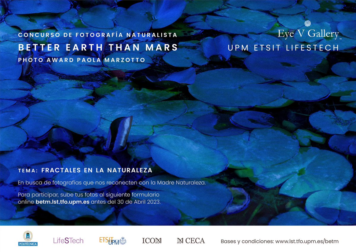 LifeSTech (@lifestech) on Twitter photo ¡El concurso de fotografía Better Earth than Mars sigue abierto hasta el 30 de abril! Participa ya en lst.tfo.upm.es/betm/ <a href="/La_UPM/">Universidad Politécnica de Madrid</a> <a href="/telecoupm/">ETS de Ingenieros de Telecomunicación - UPM</a> <a href="/etsimeupm/">@etsimeupm</a> ¡El concurso de fotografía Better Earth than Mars sigue abierto hasta el 30 de abril! Participa ya en lst.tfo.upm.es/betm/ <a href="/La_UPM/">Universidad Politécnica de Madrid</a> <a href="/telecoupm/">ETS de Ingenieros de Telecomunicación - UPM</a> <a href="/etsimeupm/">@etsimeupm</a>