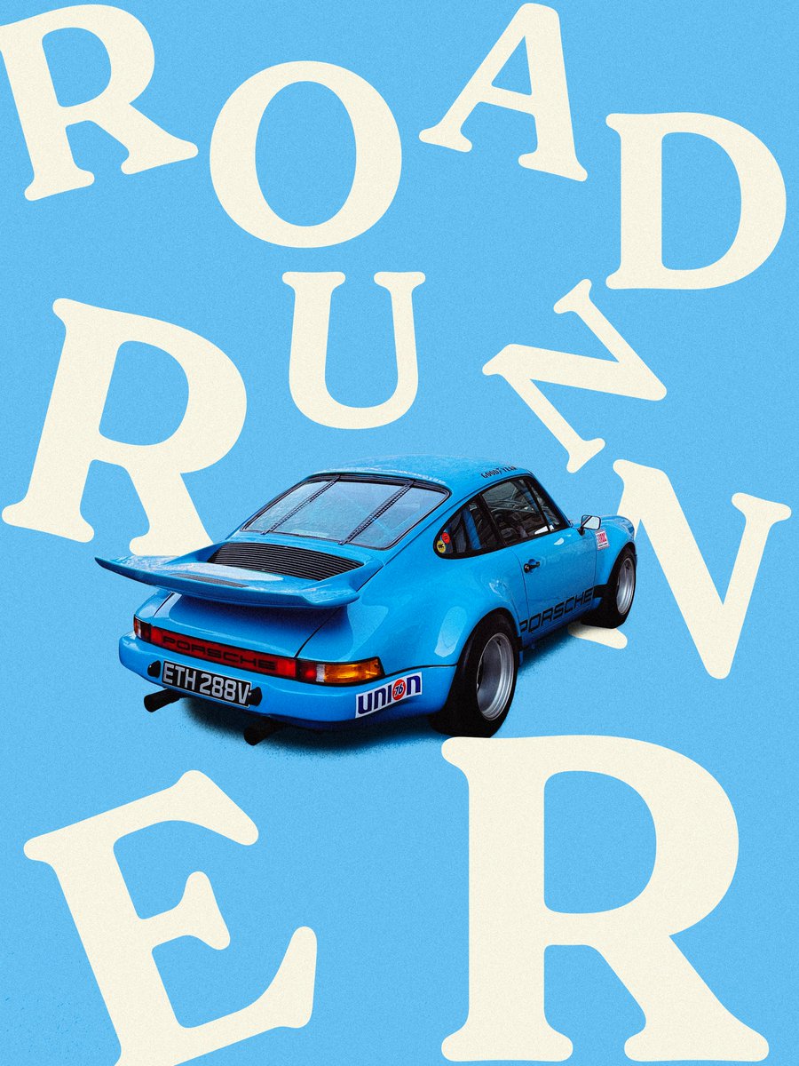 JerebMarcel's tweet photo. ROADRUNNER poster #porsche #posterdesign https://t.co/rkjwcNxDKG
