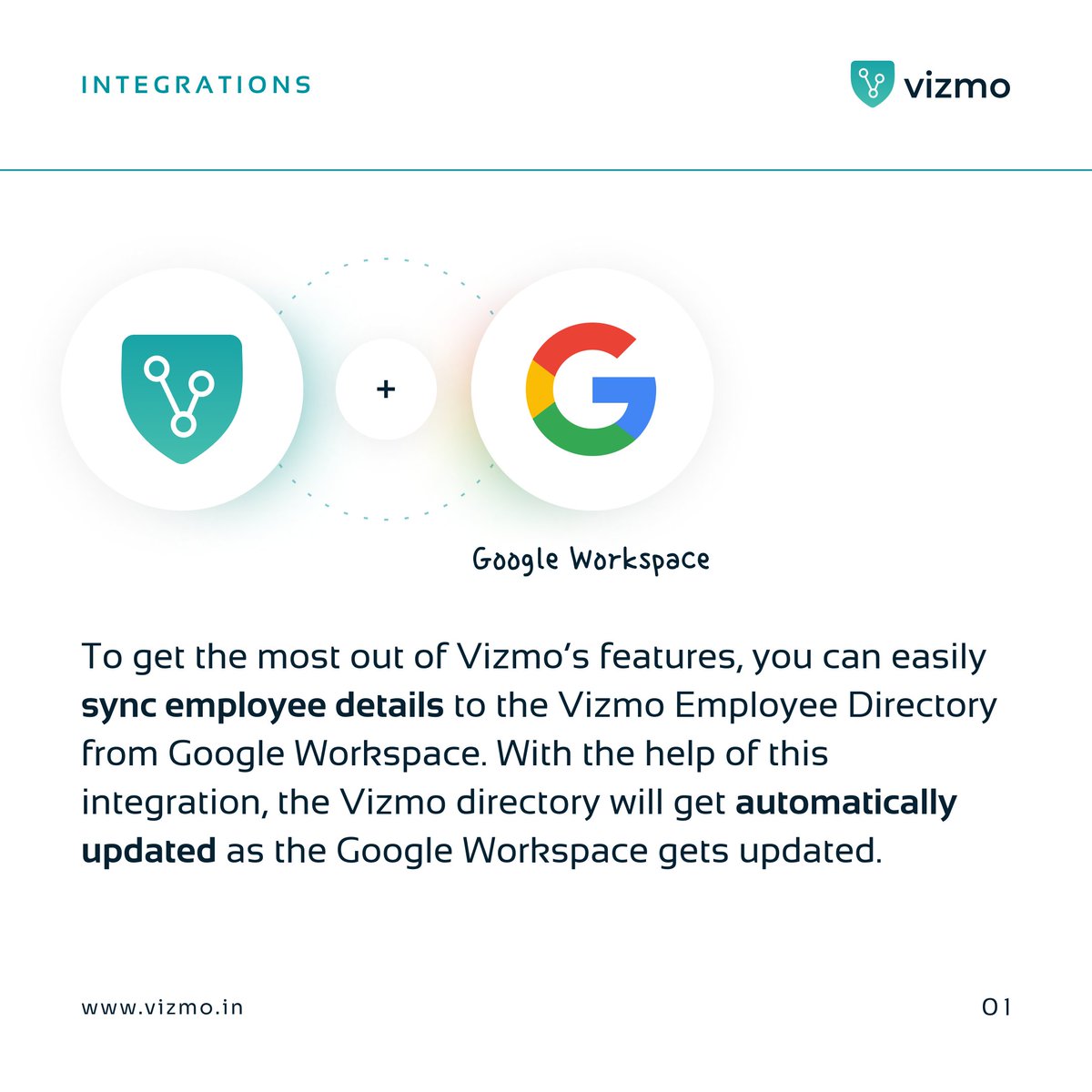 Vizmo_VMS's tweet image. Vizmo seamlessly integrates with #GoogleWorkspace and #MicrosoftAzureAD so that you only update your employee details in one place.

Book a demo call with us to know more: zurl.co/aOCY

#VIZMO #VisitorManagementSystem #VisitorManagement #DeskManagement #DeskBookin