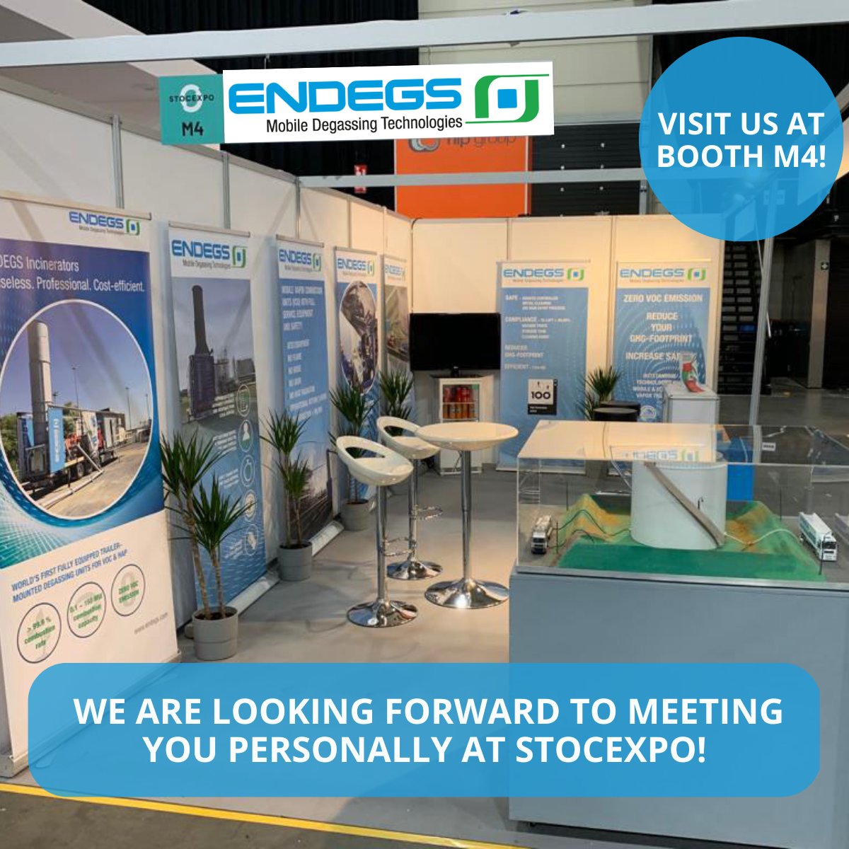 Endegs_int's tweet photo. We are ready for the #StocExpo! Our team in Rotterdam is ready for the opening and receiving visitors! Visit us at our booth M4 to learn more about our innovative emissions reduction services. We are looking forward to meeting you! @StocExpo #emissionscontrol #mobiledegassing https://t.co/mi2HeDaJSd