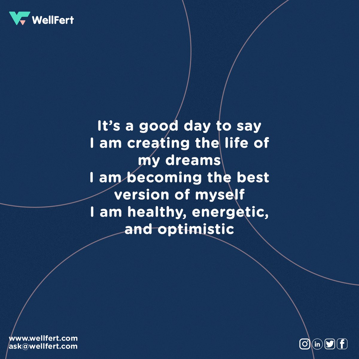 Be the best version of yourself and stay true to who you are. 

For enquiries visit Wellfert.com

#youareenough #yousredoingyourbest #keepmoving #family #ownyourstorywithwf #wellfert #wfcommunity #fertilitycommunity  #infertilityrisk #fertilityclinicinlagos