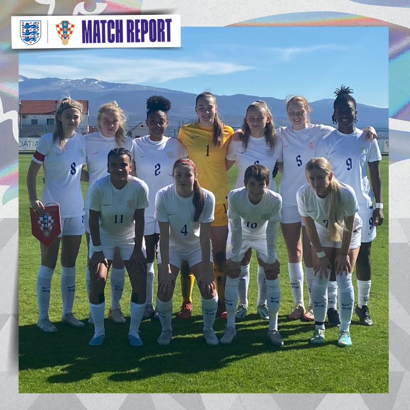 Lionesses's tweet photo. Our #YoungLionesses open their #U17WEURO qualification group stage with an impressive win over host nation Croatia. 👏