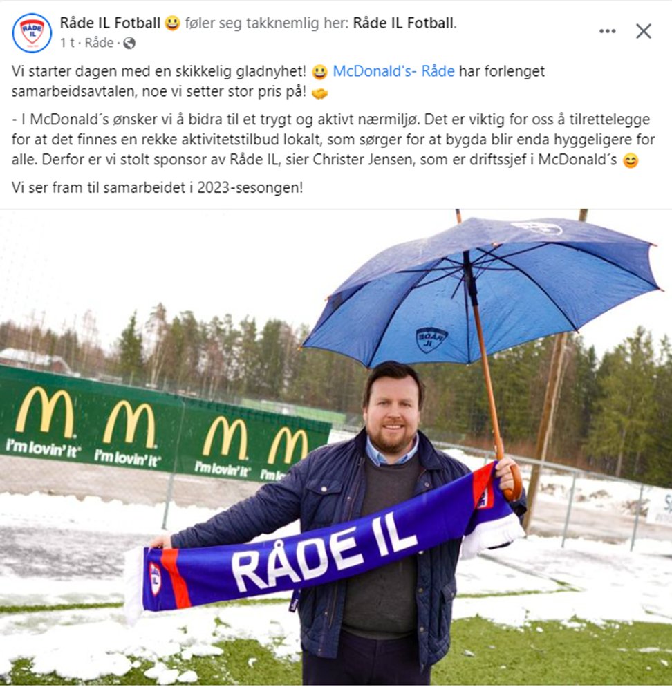 TFMathisen's tweet image. Sportsvasking handler ikke om bare de store, grove rettighetsovertramp - grepet til @McDonaldsNorge er forkastelig! #idrett #helse #identitet #barn #penger 
@Nf_folkehelsen @idrett @Helsedir @food_epi @frblad