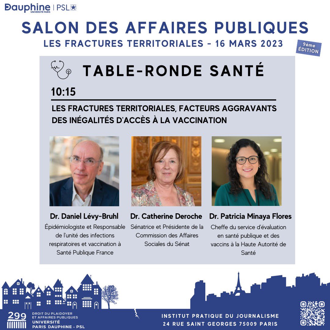 📆J-2 avant le Salon des Affaires Publiques !

🤗Nous avons le plaisir de vous présenter les intervenants pour les conférences des thématiques santé, politique et mobilités !

🙌 Un grand merci aux intervenants qui nous font l’honneur d’être présents pour ce bel événement !