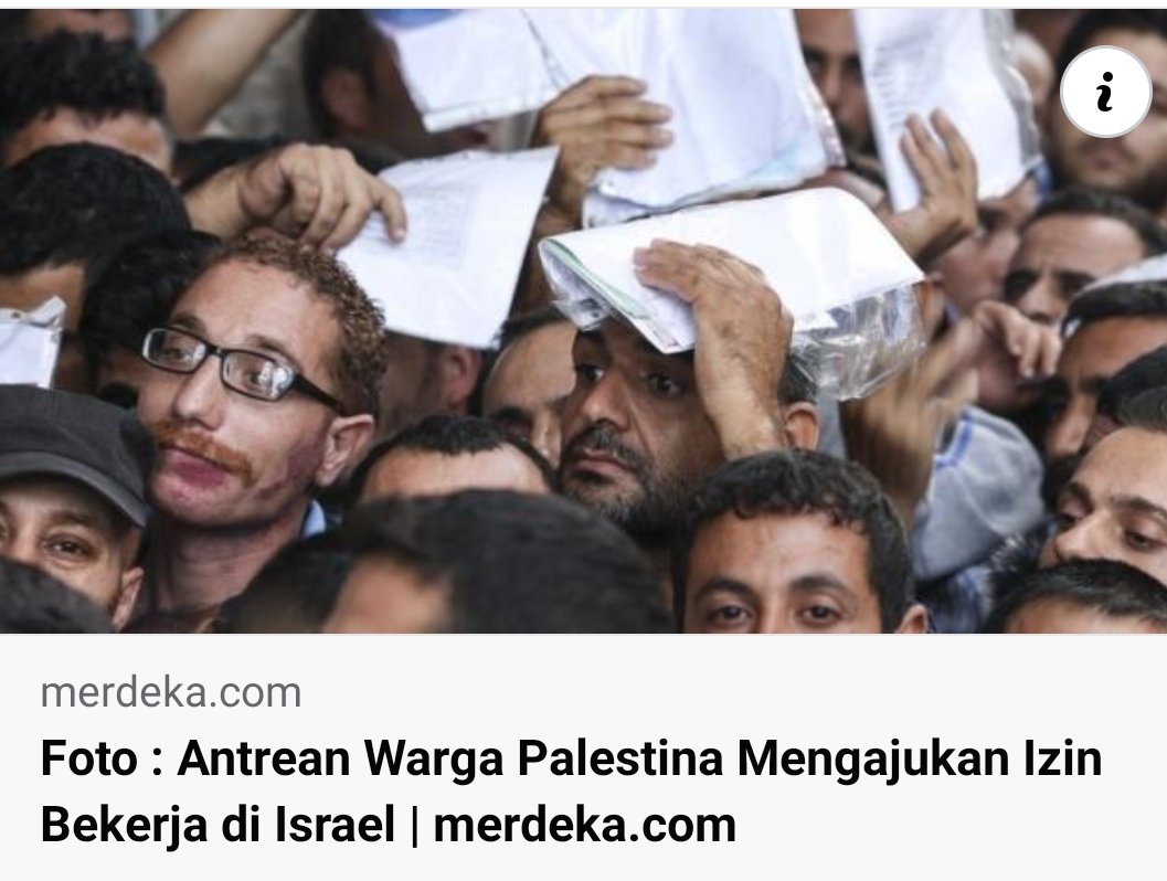 Tita83079013's tweet photo. Kenapa ya orang orang Palestina sekarang bukannya berjuang melawan Israel tapi justru malah berbondong bondong antri cari kerja di Israel ? https://t.co/rU8pPvxlu3