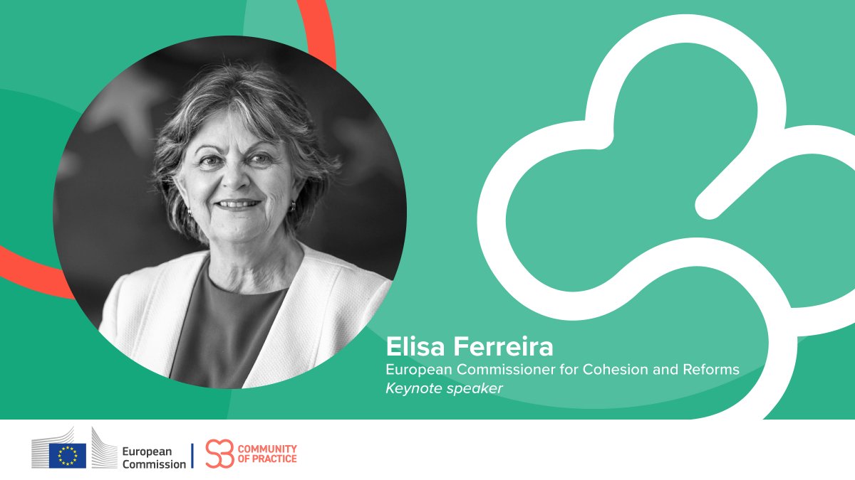 The launch of the #S3CoP is approaching fast, and we couldn’t be more ready. @ElisaFerreiraEC, European Commissioner for Cohesion and Reform, will open the #S3Conference. Be there on 30 March! s3-conference.regio-events.eu

#SmartSpecialisation #CohesionPolicy #Innovation #EURegions