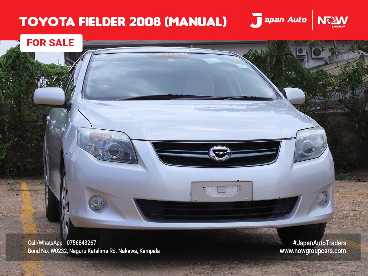 Japanautotrader's tweet image. In Stock, Toyota Fielder 2008 (Manual)
Call or WhatsApp us on 0756843267 or visit nowgroupcars.com #nowgroupcars #japanautotraders #kampalarides #safecars #Uganda #luxurycarsforsale #instagramcars #tiktokcars #snapchatcars #kampaladealership #toyotafielder