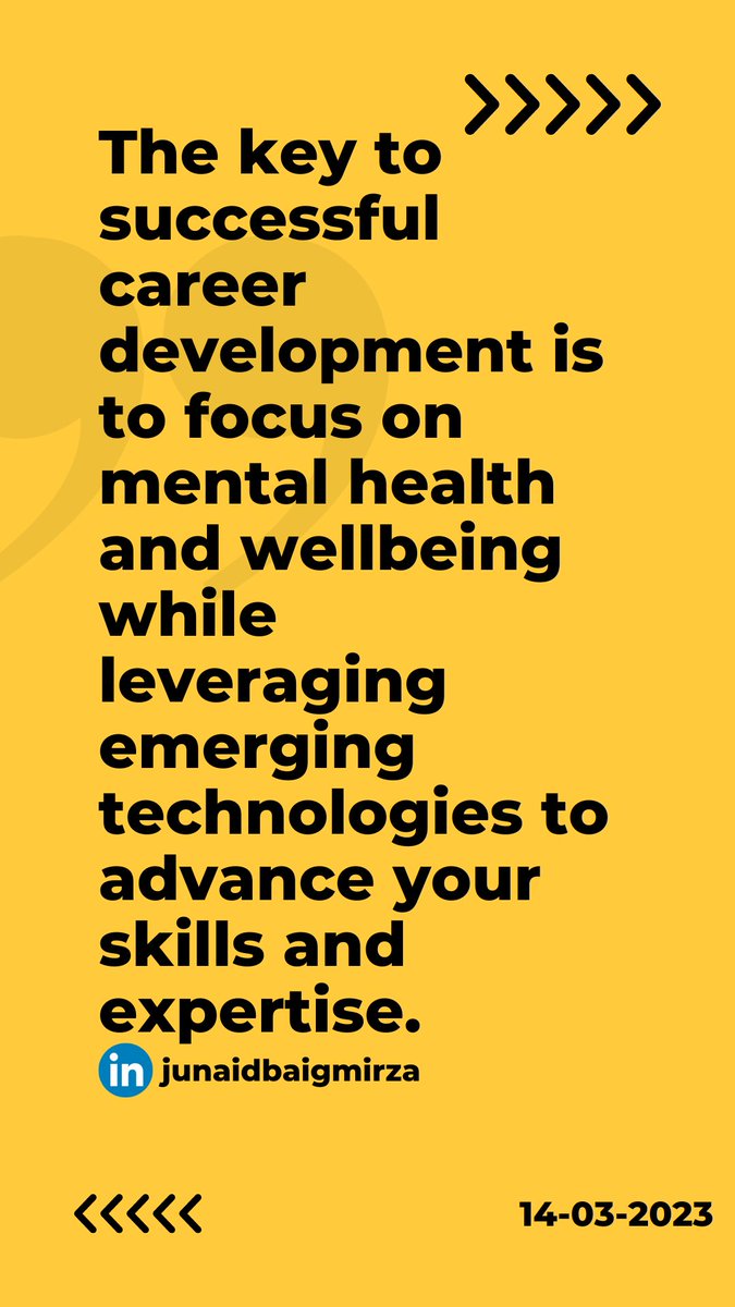jbmirza22's tweet image. Wellbeing &amp;amp; Tech.

#WellbeingTech #CareerSuccess #SkillsDevelopment #TechAdvancement #CareerGrowth #WorkLifeBalance #DigitalSkills #CareerTips #SuccessMindset #TechSavvy #GrowthMindset #DigitalMarketing #Fintech