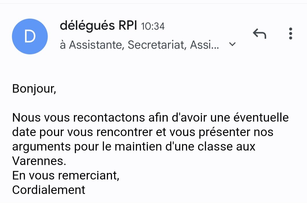 Notre rdv a été reporté deux fois, mais on ne lâche pas. M. <a href="/leclercarno/">Arnaud Leclerc</a> recevez-nous s'il-vous-plaît au rectorat, nous aimerions vous presenter nos arguments pour le maintien d'une classe aux Varennes !
#lauragais #ecolesrurales