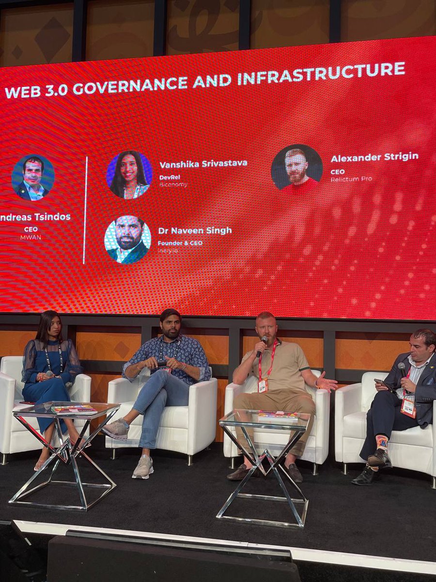 🔥Right now, our CEO, Alexander Strigin <a href="/x404web/">Aleksandr Strigin</a> , along with other market leaders <a href="/ThisisVanshika/">vanshika</a>, <a href="/AndreasMWAN/">Andreas Tsindos</a> is discussing topical issues of implementing and managing Web 3 at the largest crypto conference in the world, @AIBCsummit  2023!