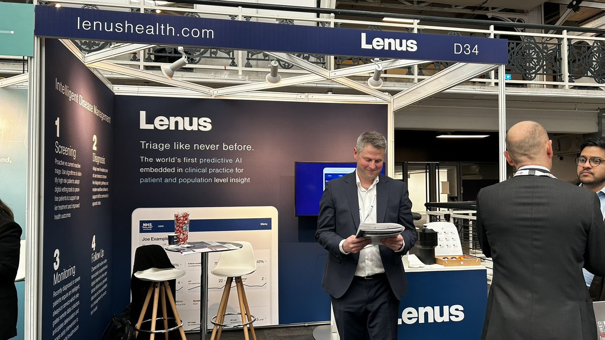 #TeamLenus has arrived for #Rewired23 by @DHRewired

We're looking forward to chatting  over ☕ coffee about:
#HealthAI for #ChronicDisease
#DigitalCOPDCare
#HeartFailure diagnostics
Tackling #HealthInequalities
#VirtualWards

Come say hello at #Rewired stand D34 👋