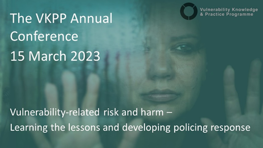 TheVKPP's tweet photo. Don’t forget - #VKPP2023 conference starts tomorrow at 0900 with @ACLouisaRolfe &amp; @Maggie_Blyth
This year’s theme: Vulnerability-related risk and harm – Learning the lessons and developing policing responses

#VAWG https://t.co/PbDa4M7l0W