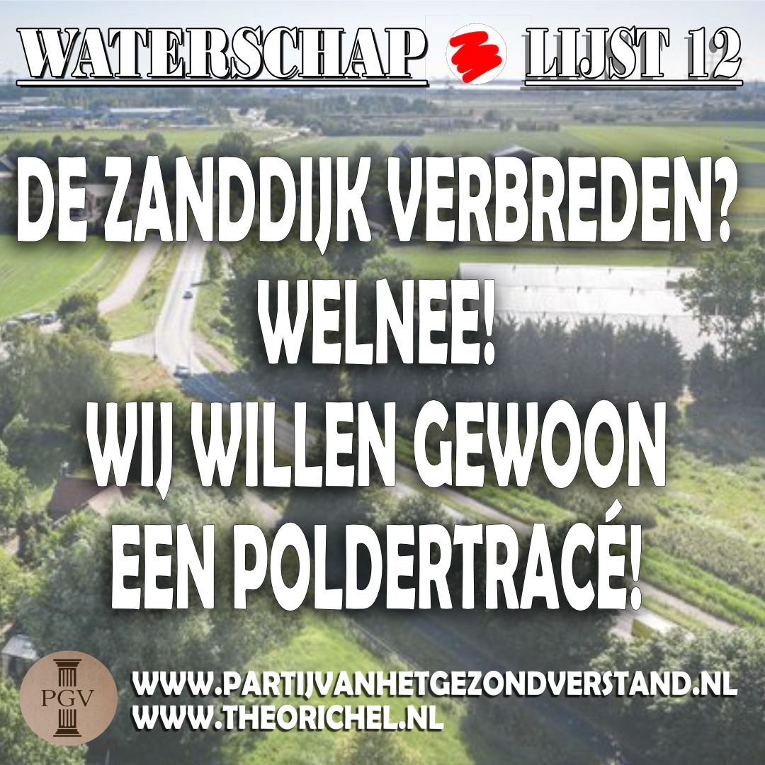 Het beste voor Yerseke e.o. is en blijft een poldertracé. Stem morgen met en voor Gezond Verstand, stem #Lijst12. #waterschapsverkiezingen #verkiezingen15maart