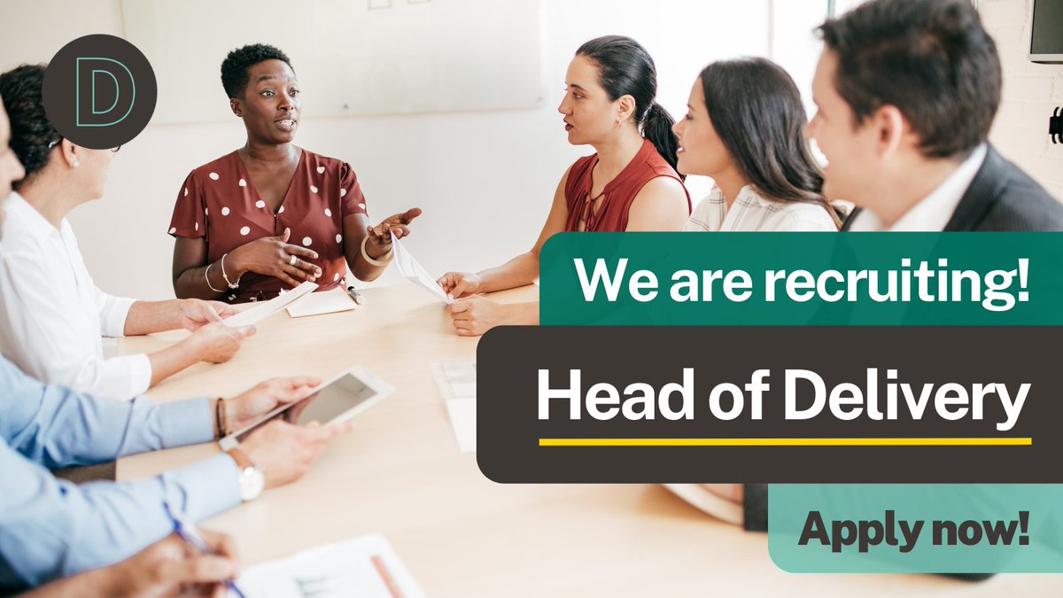 We have an unmissable opportunity to join our leadership team as Head of Delivery. 

This is a pivotal role in developing our delivery strategy whilst meeting the goals of the Digital Strategy for Wales.  

To find out more and apply: digitalpublicservices.gov.wales/about-us/work-…

#SeniorLeadership