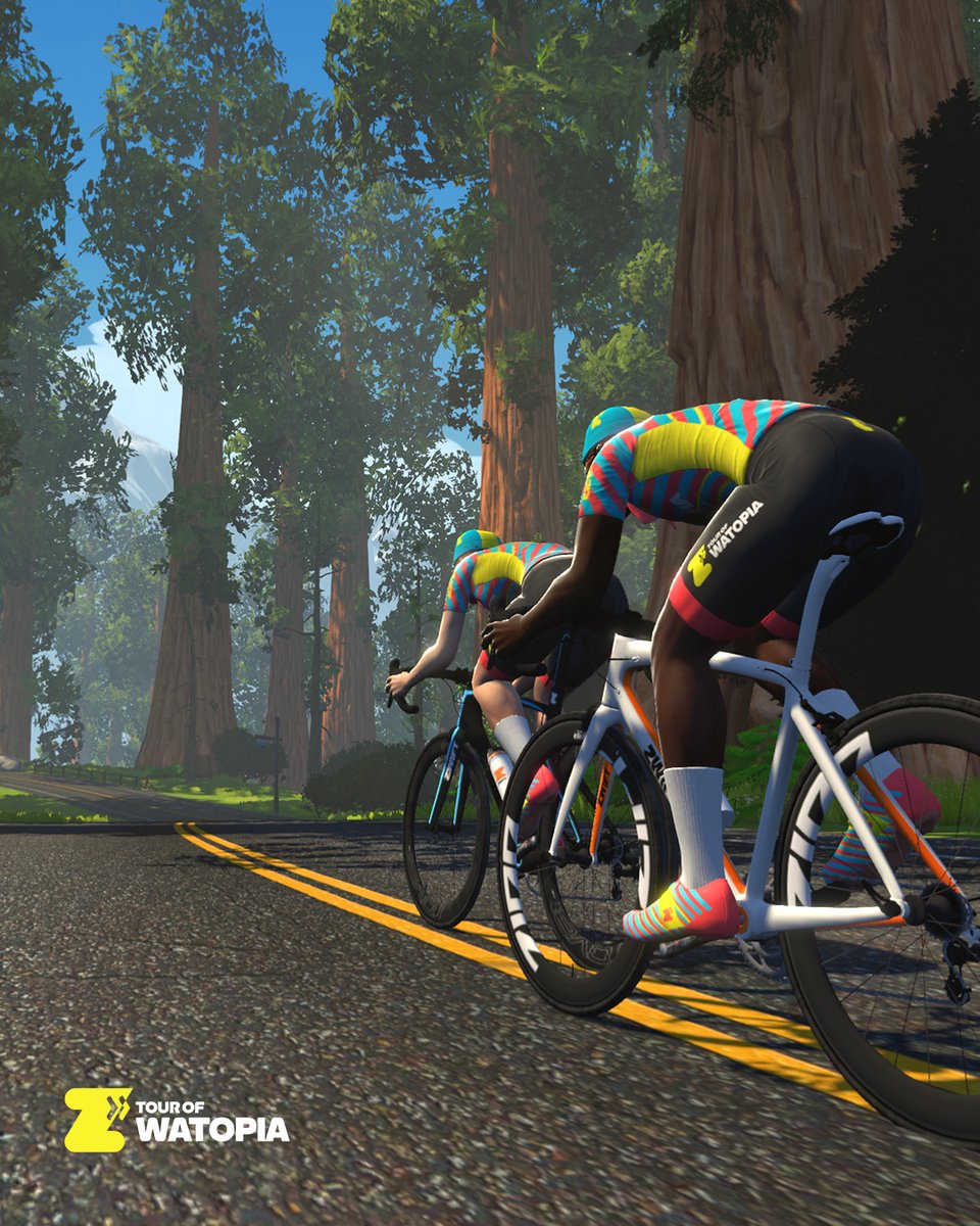 Stage 2 of the #TourofWatopia is here! 🔥 More XP, more PowerUps and more surprises in the longest stage of the Tour.📍 Find out more: zwift.com/tour-of-watopi…