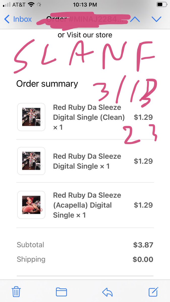 Southlanickifan's tweet photo. #RRDS #RRDMFS 3/13/23 #barbz #rubyreddasleeze and still streaming and voting for #SuperFreakyGirl for best lyrics #iHearAwards 🙏🏾🙌🏾❤️✅ https://t.co/gVojXDI27X