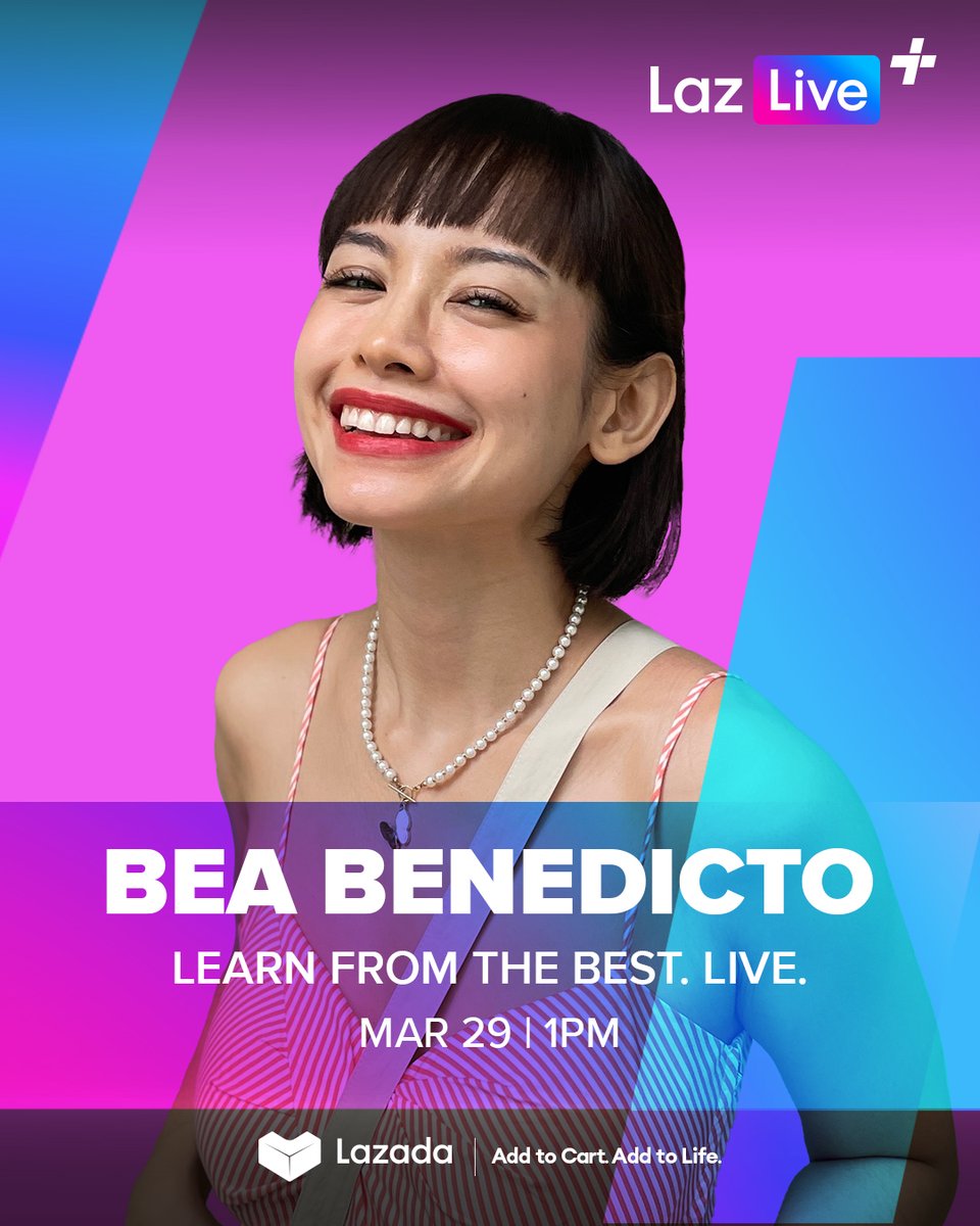 Ready na ba ang summer outfits niyo, mga Ka-Lazada? ✨ Our Fashion Expert @bea_benedicto is back on #LazLivePlusPH to show us how to slaaay all your sunny fashion feels! 🌞 🔗 lzd.co/LazLivePlus-Ma… 📅 March 29, 1PM Tag your fashionista friends 👇 #LazadaPH #AddSkillsToLife