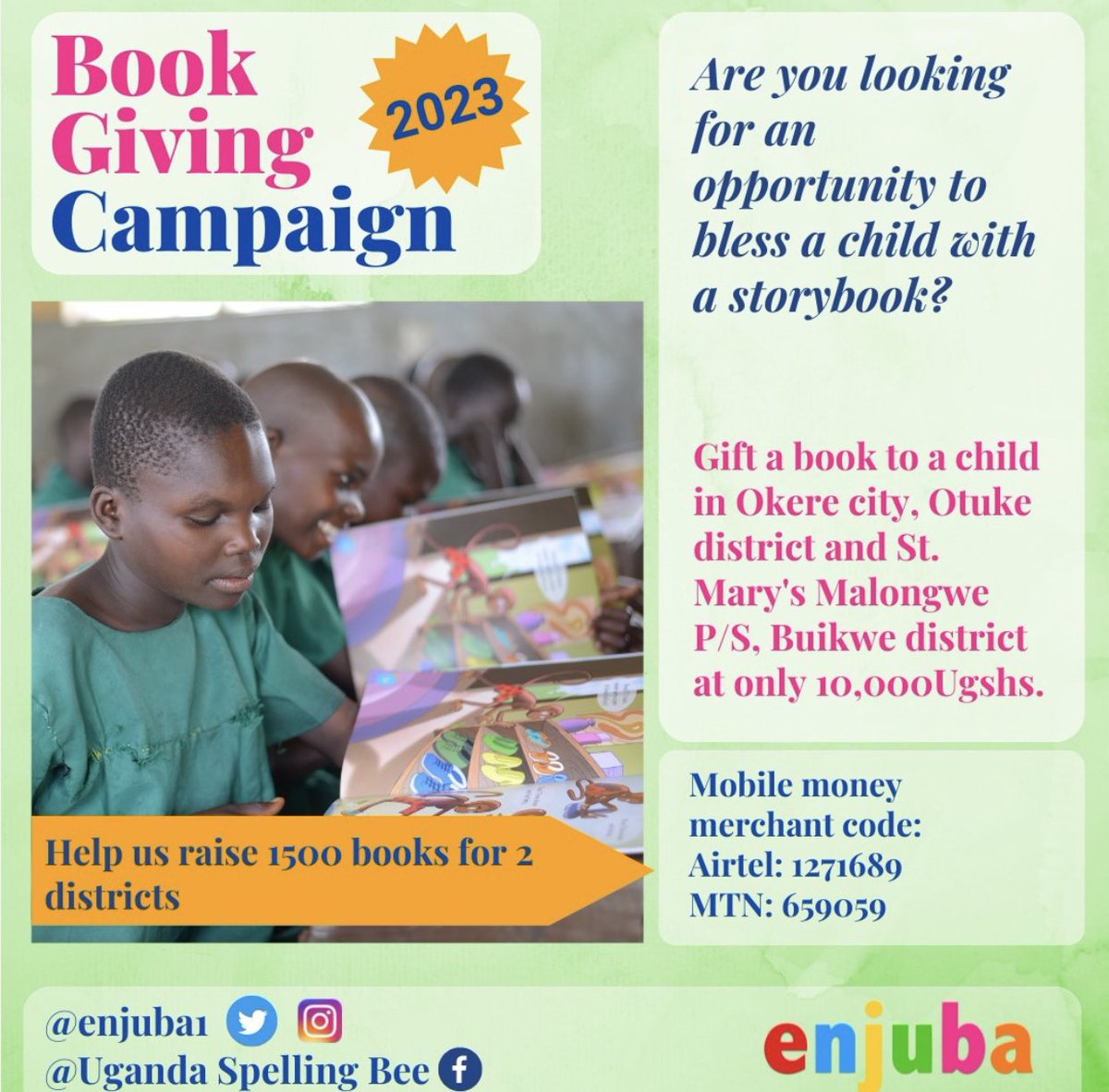 Here are details on how to donate 👇👇
#BookGivingCampaign #EducationForAll #LearningPoverty #EarlyChildhoodDevelopment